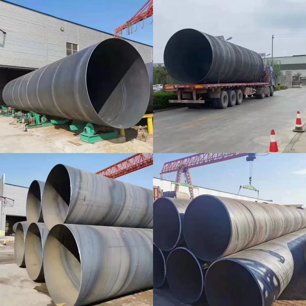 SSAW spiral Welded Steel Pipe API5l Psl1 Psl2 X60 X70 X80 for Oil Delivery