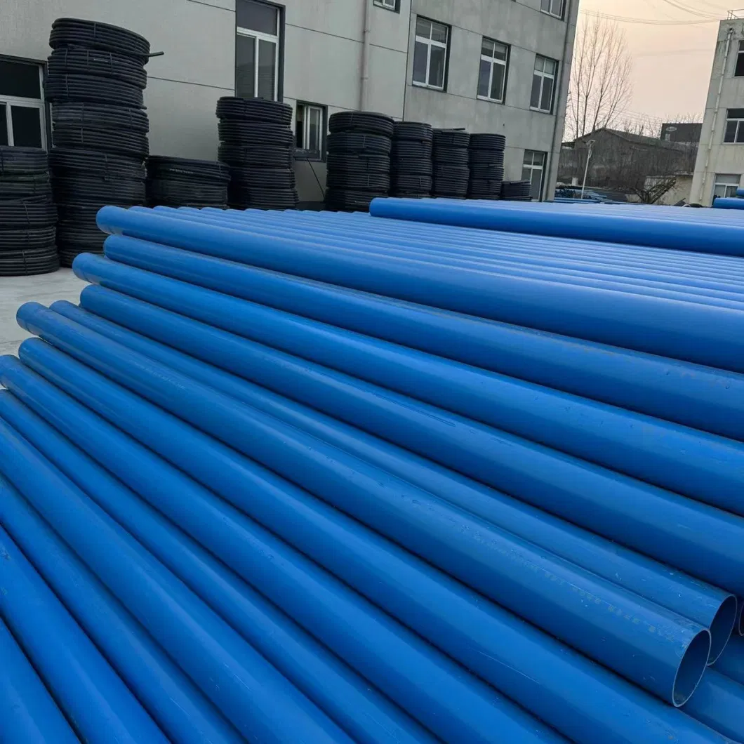 60 Diameter 6.0 Thickness Water Well UPVC Pipe Blue PVC Water Well Casing Tube with Thread Connection Made in China