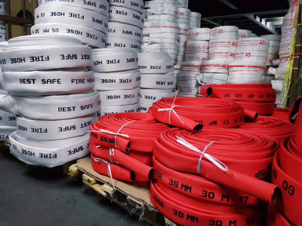 Factory Price Firefighting EPDM Rubber Lined Fire Hose with Coupling