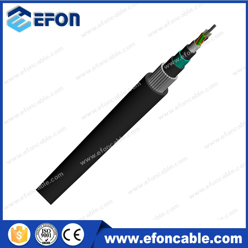 Underground Direct Bury Anti Crush Cable Steel Tape Steel Wire Armored Multi Tube GYTA53+33