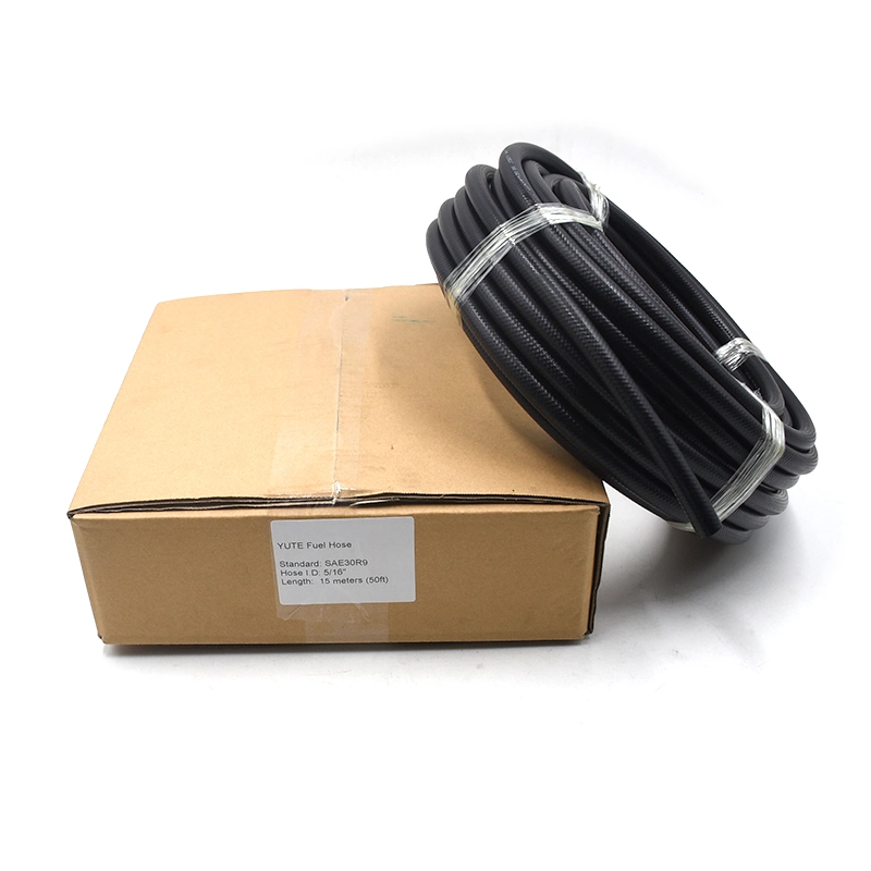 Yute Oil Resistant Black Braided Fiber Flexible Fuel Injection Hose