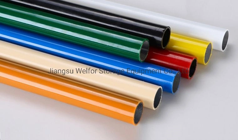 Flexible ESD Black Coated Tube for Rack System Lean Pipe with Joint Round Coated Tube