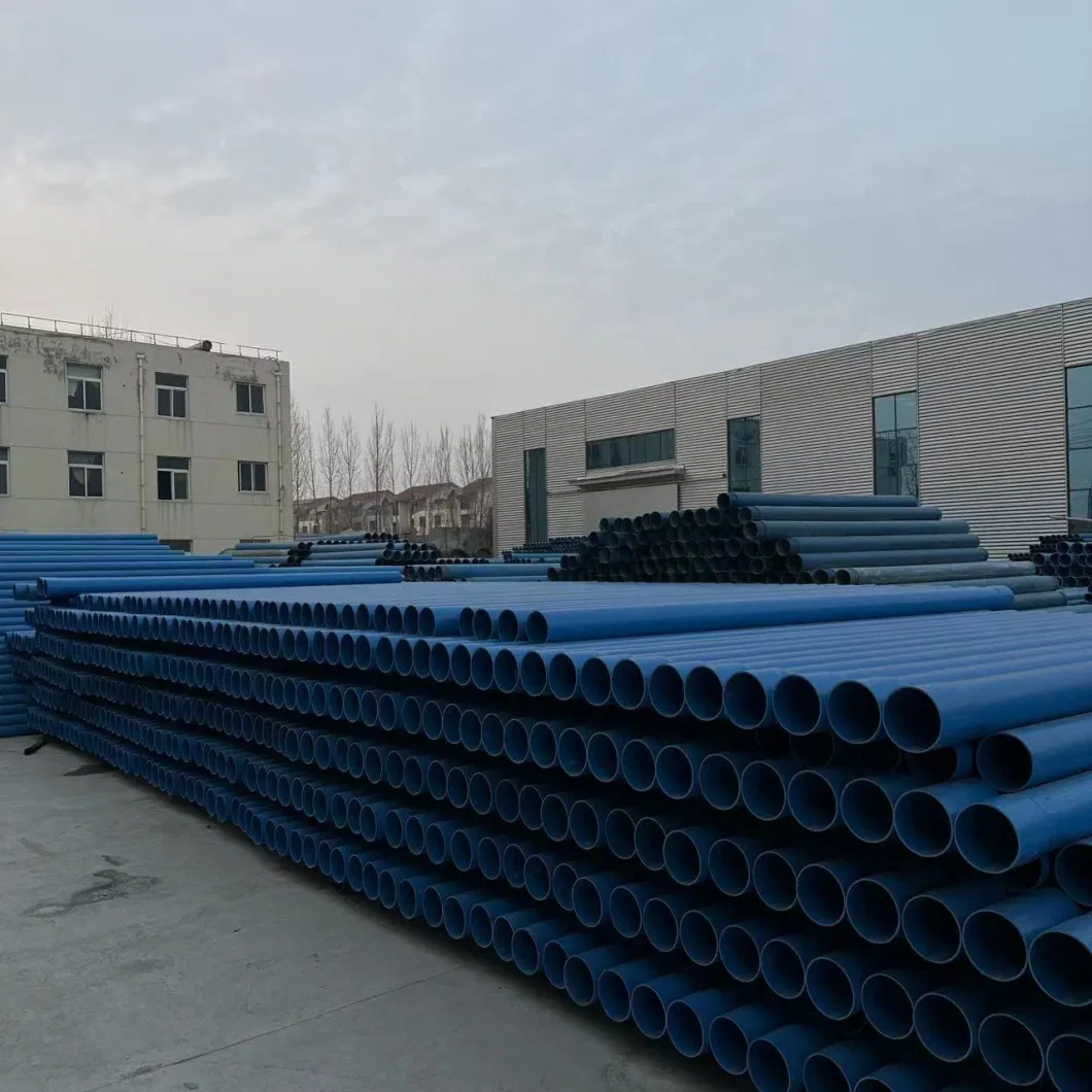 60 Diameter 6.0 Thickness Water Well UPVC Pipe Blue PVC Water Well Casing Tube with Thread Connection Made in China