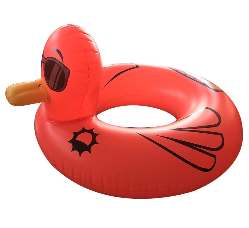 Outdoor Play Inflatable Toys Duck Swimming Pool Float Swim Ring Water Tube