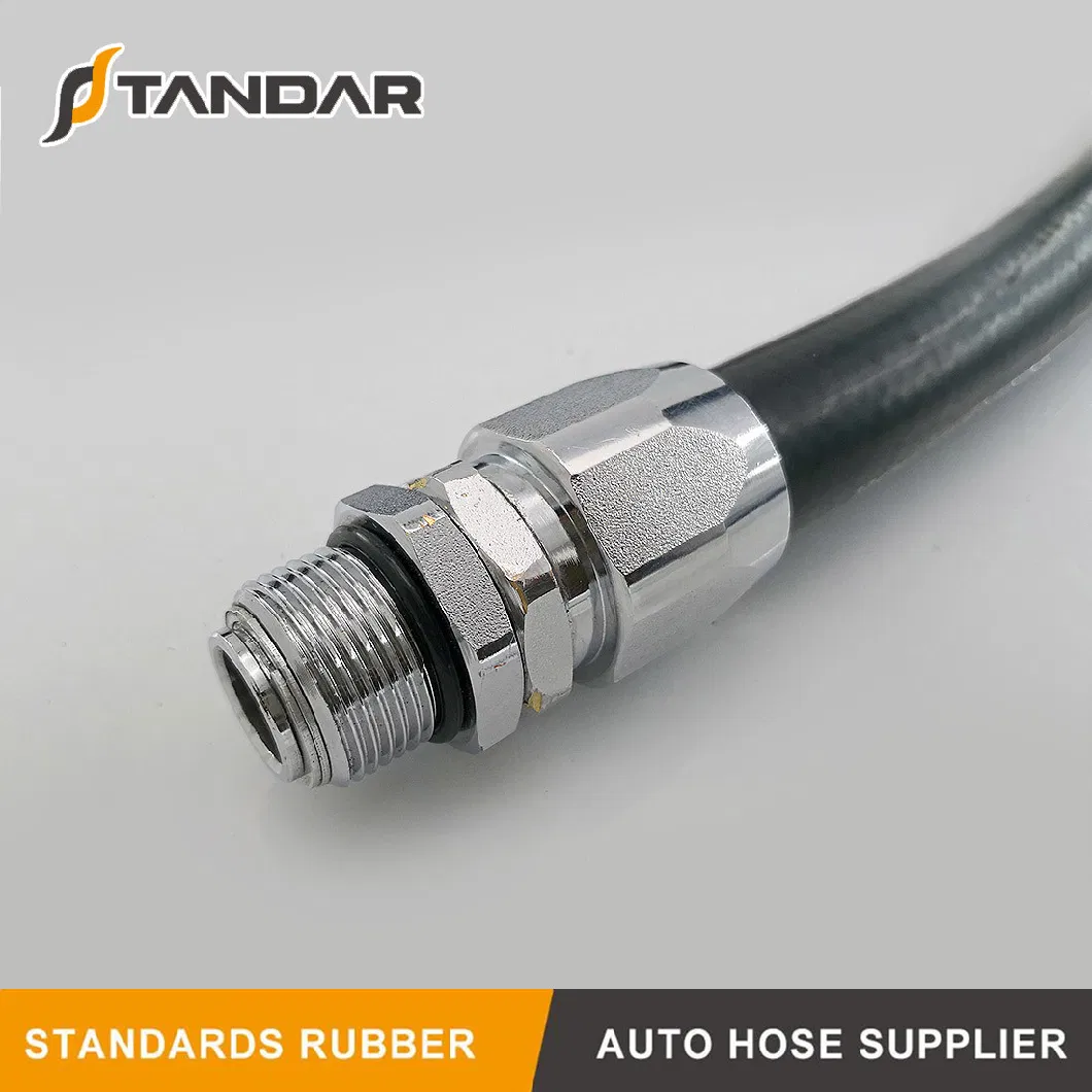 Oil Resistant High Pressure Flexible Rubber Petroleum Gasoline Transfer Hose with Connector