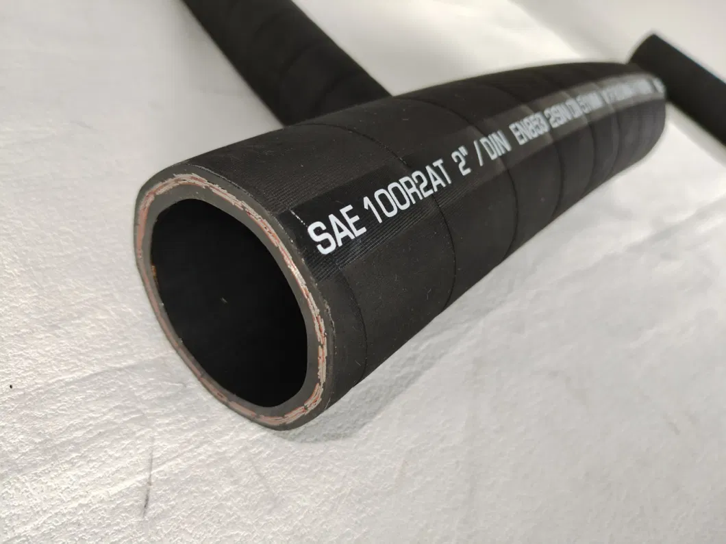 Standard Abrasion and Weather Resistant Synthetic Rubber Hydraulic Hose SAE 100r2 at/DIN En 853 2sn