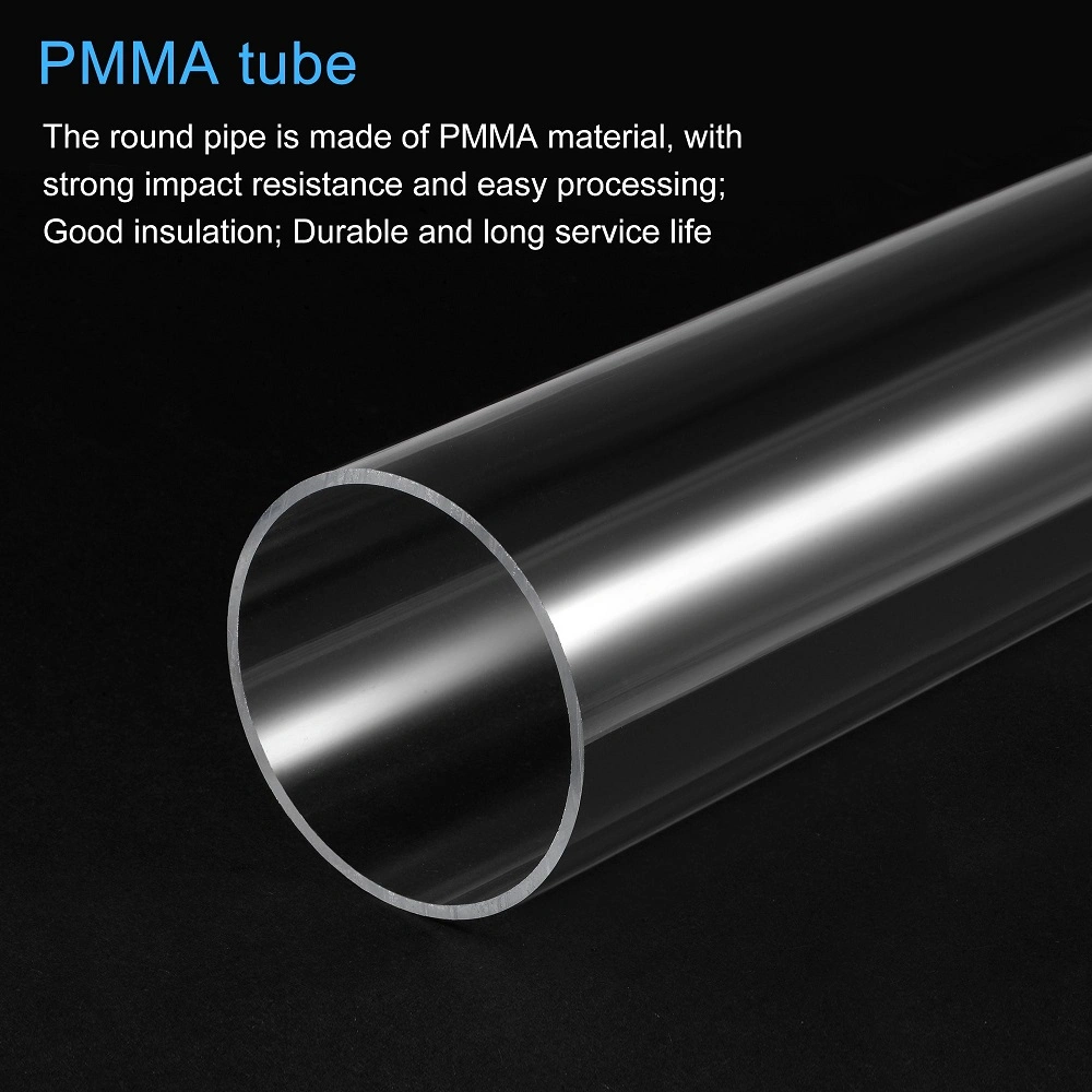 Various Diameters Extruded Acrylic Pipes Optical Transparent Grade Plastic Acrylic Round Tubes