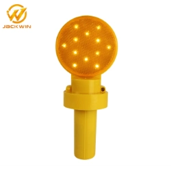 Solar LED Warning Light Flashing Barricade Marine Aviation Light