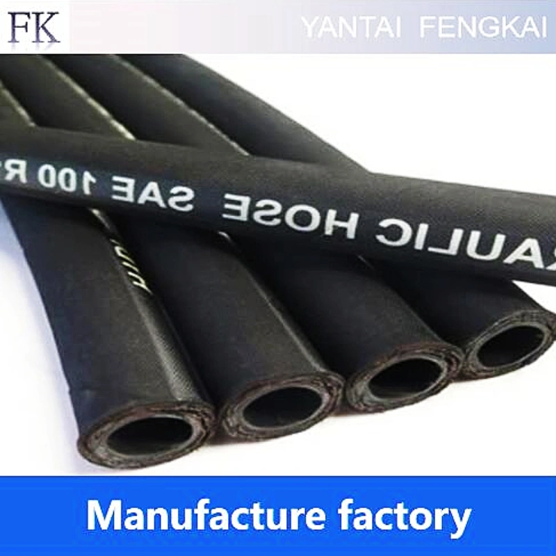 3/4&quot;Chemical Machinery Oil Resistant Flexible High Pressure Rubber Hydraulic Hoses