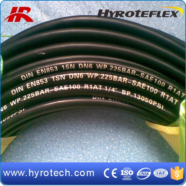 One Wire Braided High Pressure Hose Oil Resistant Hydraulic Hose SAE 100r1at