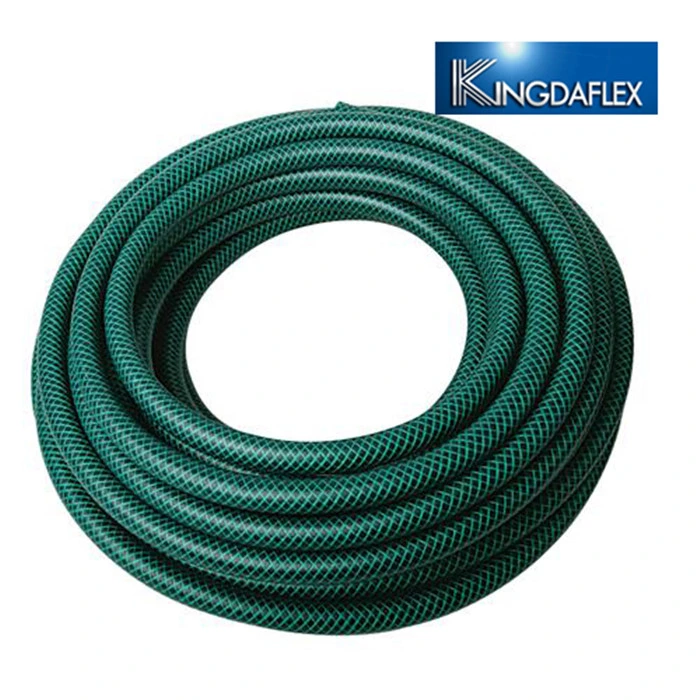 3/4 Inch Flexible Fiber Braided PVC Garden Hose 5bar