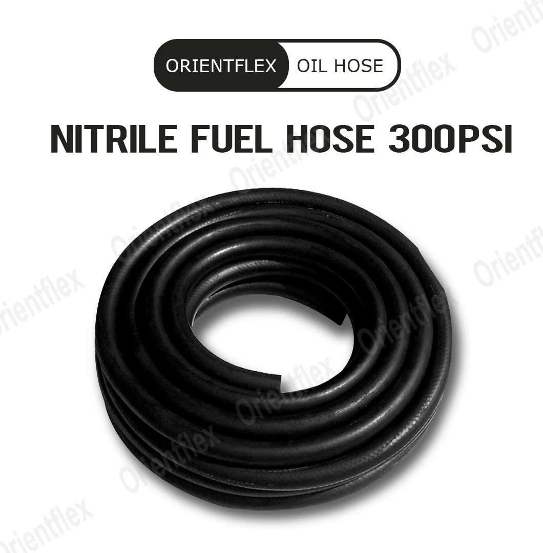 NBR Rubber Flexible 19mm 50mm Petroleum Marine Fuel Oil Hose
