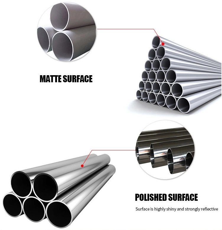 SS304 Ss201 SS316 SS316L Stainless Steel Square Round Special Profile Pipe Tubes with 2b Finish