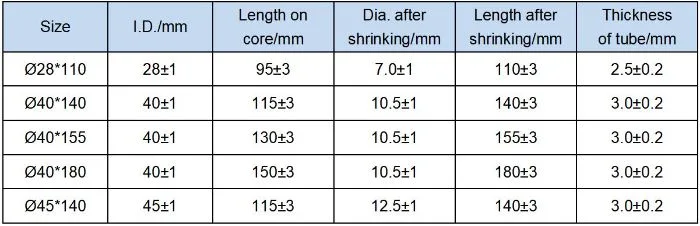 High Quality Silicone Rubber Cold Shrink Shrinkable Tubing Sleeve Tube