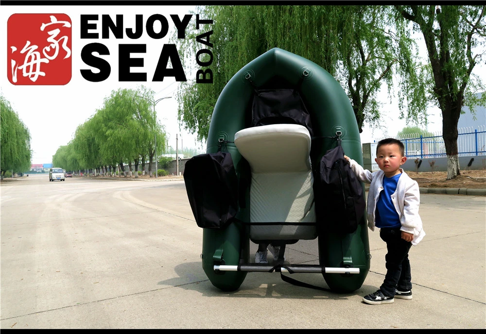 Float Tube with Inflatable Seat Belly Fishing Boat for Single Person