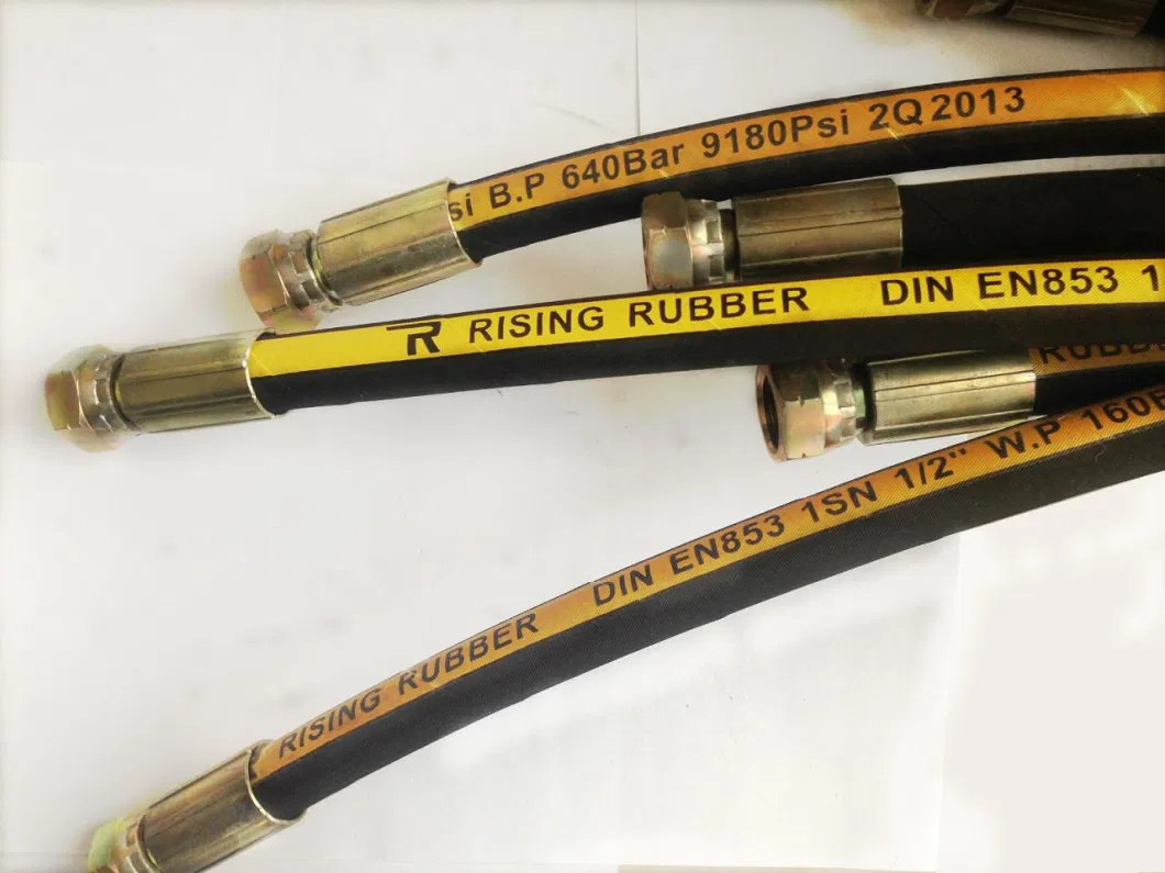 Manufacturers 1sn 2sn /SAE R1 R2 Wire Braided Hydraulic Rubber Hose