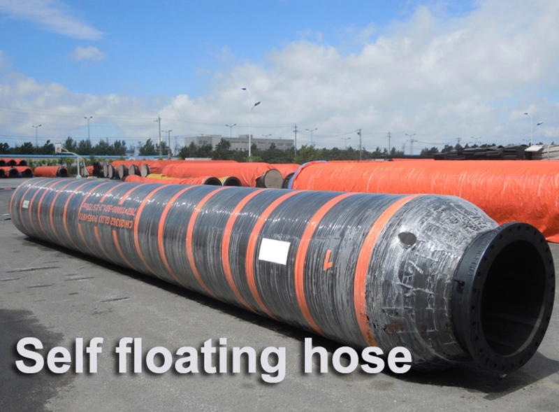 High Flexibility Sand/Slurry Dredging Oil Delivering Self Floating Rubber Hose