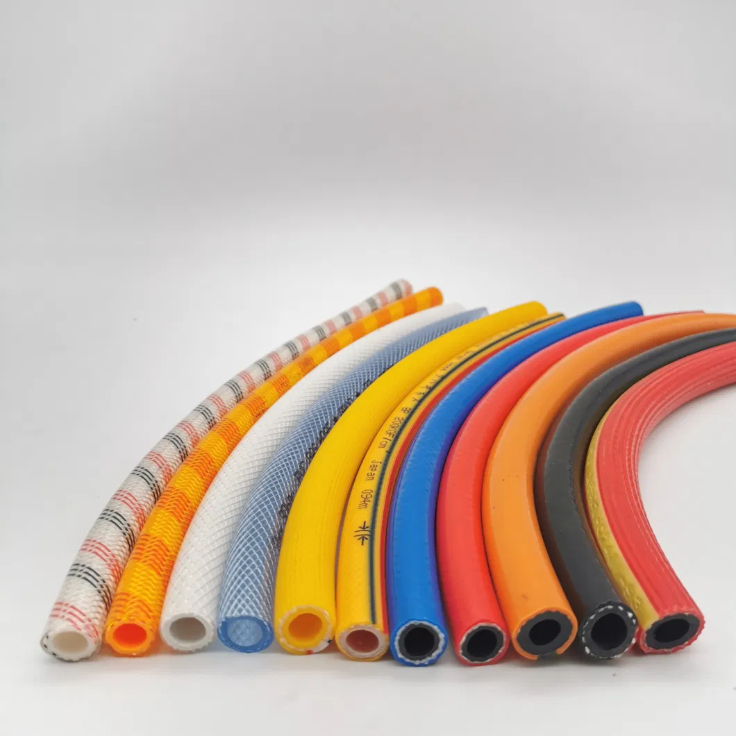Heavy Duty Flexible PVC Braided Air Hose 600 Psi for Watering Garden Irrigation Shower Gas Oil Fuel