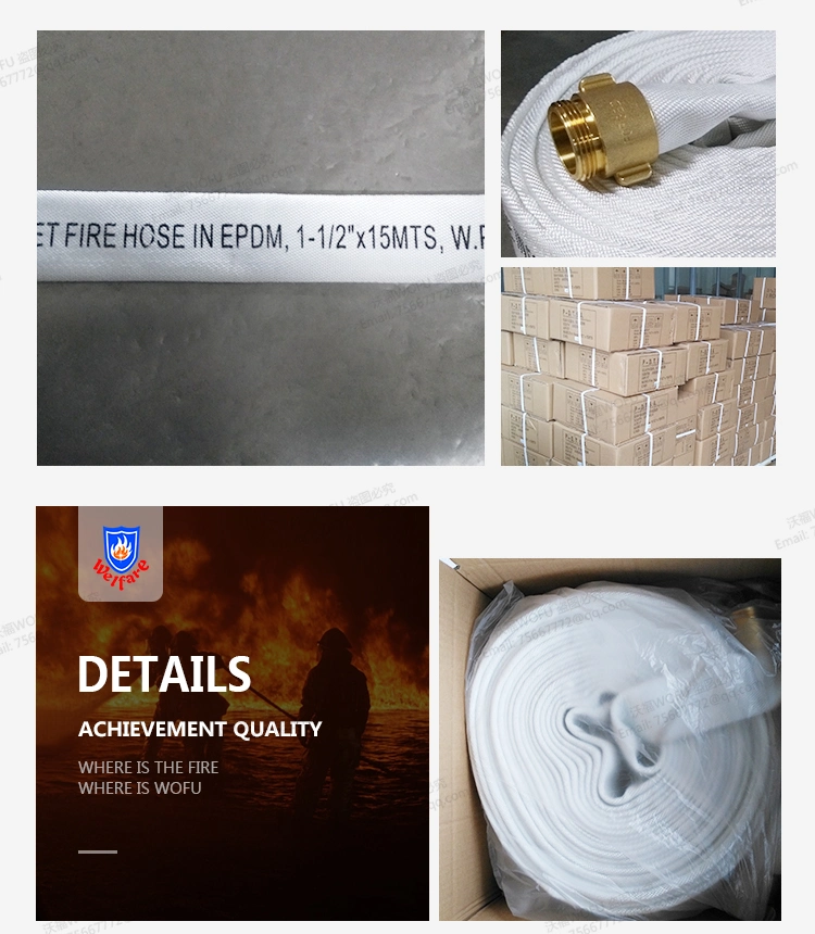 Double Jacket EPDM liner Fire Resistant Hose Use