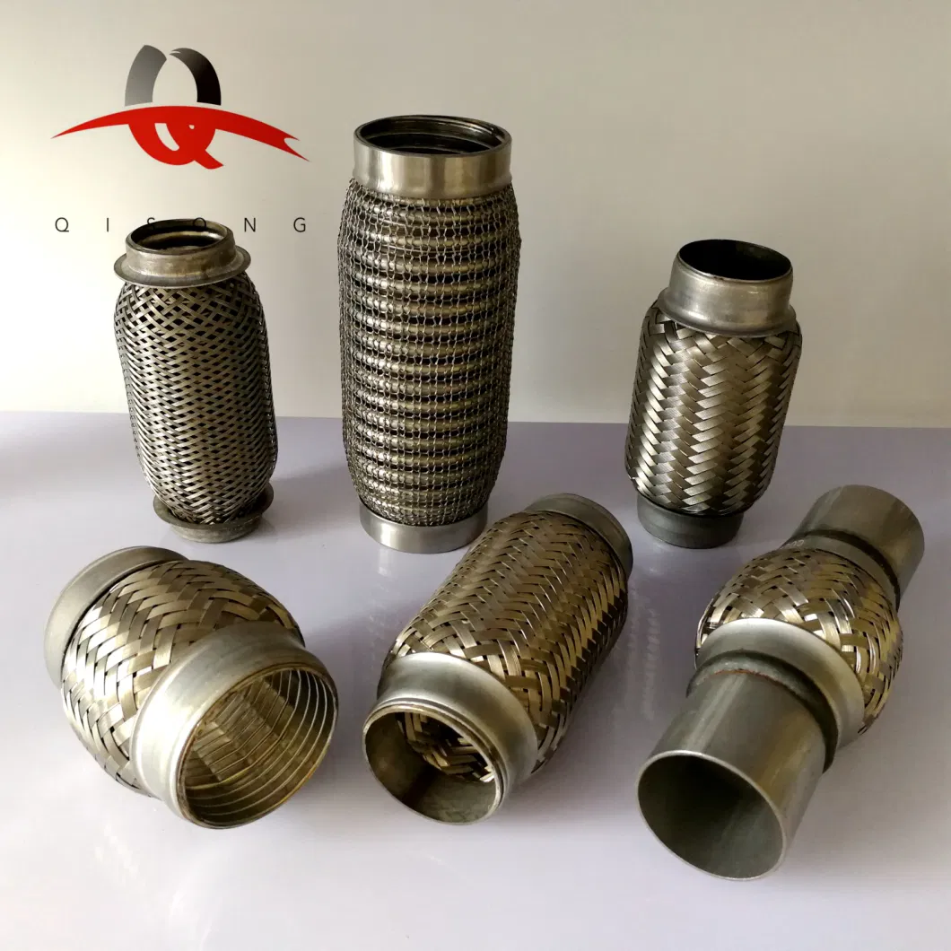 [Qisong] Universal Stainless Steel Exhaust Flexible Pipes with Nipples