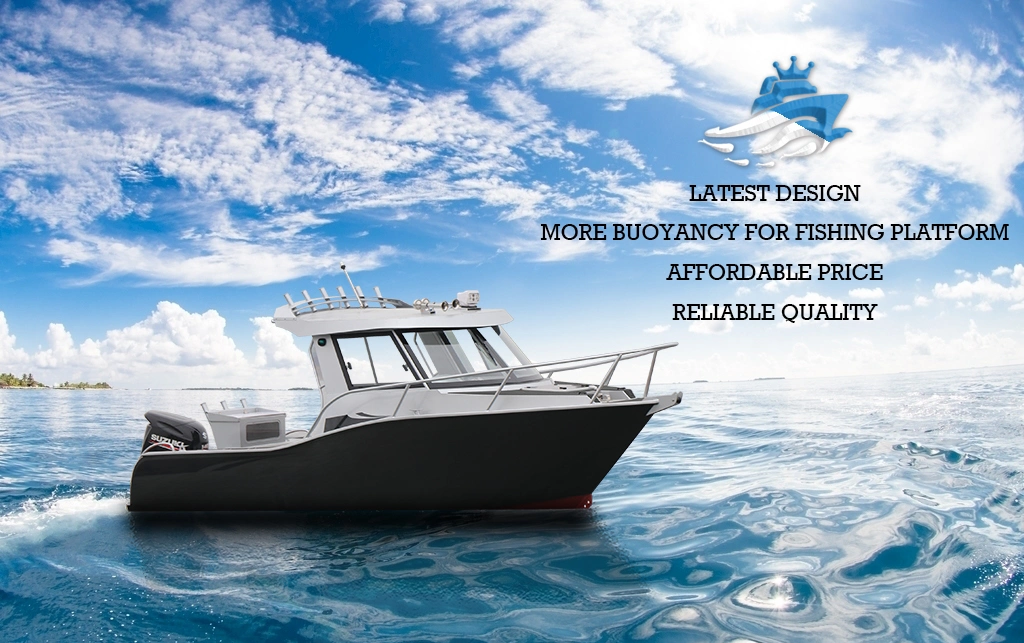 New Design 25FT 7.5m Aluminum Welded Speed Fishing Power Boat for Sale