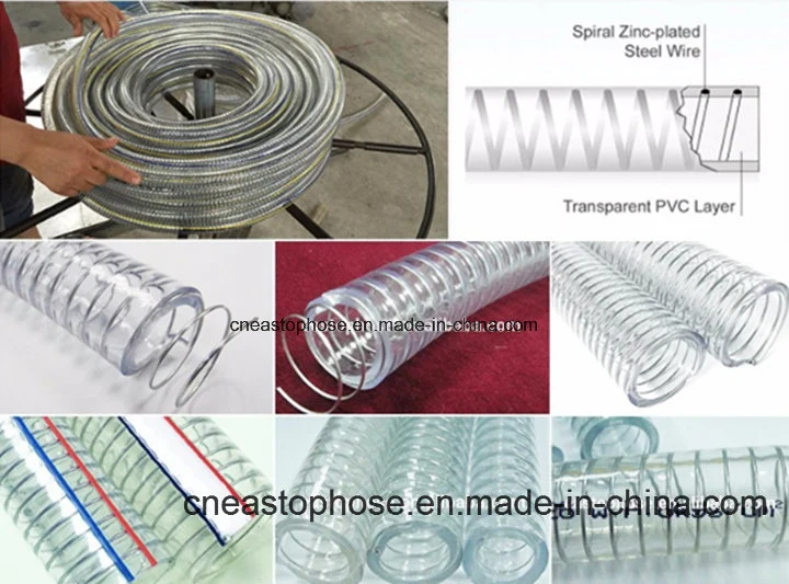 High Pressure Clear PVC Reinforced Steel Wire Hose