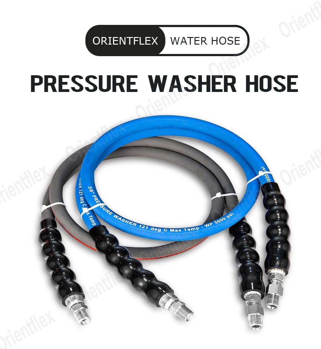 Rubber Water Jet Washer High Pressure Car Wash Washing Hose