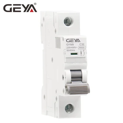 Geya Gym9 6ka 1p 6-20A MCB Mini Miniature Circuit Beaker C63 6ka Low Voltage