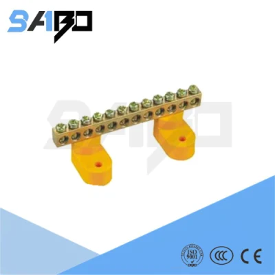 Brass Neutral Link &amp; Earth Bar and PCB Terminal Blocks Connector for Panel Board Switch Gears and Electrical Switch Panel Boards