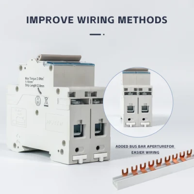 Miniature Circuit Breaker MCB Electrical Safety 6ka 400V 2p 10A Mini AC Dp Circuit Breaker