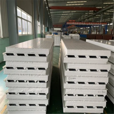 Decorative Thermal Insulation Soundproof EPS/Polystyrene/PU/Polyurethane/Rockwool Fireproof Sandwich Panel Board for Building Materials