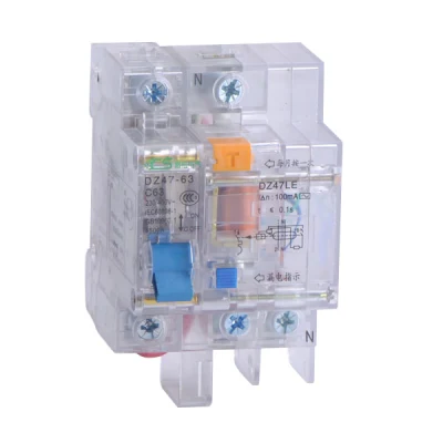 Dz47le - 63 2p 6ka Electronic RCBO RCCB with Overcurrent Protection