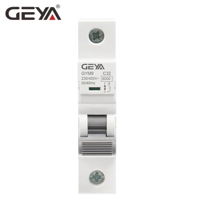 Geya Gym9 6ka 1p 6-20A MCB Mini Miniature Circuit Beaker C63 6ka Low Voltage