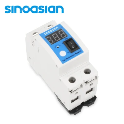 110-300V AC 20.8A Auto Reconnect Current Overload Electronic Circuit Breaker
