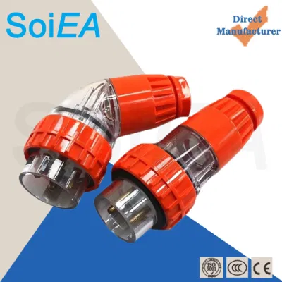Manufacturer 3p 4 Pin 5p 32AMP 500V Male Electrical Connector Waterproof Australia Industrial Plug 56p332 56p432 56p532