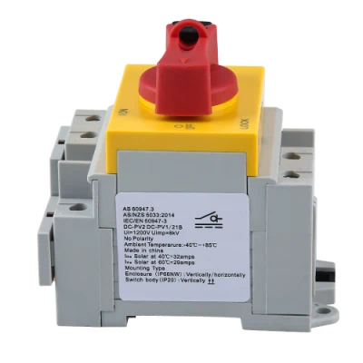 Electric DC Solar IP66 Waterproof Isolator Switches PV Disconnect Switch