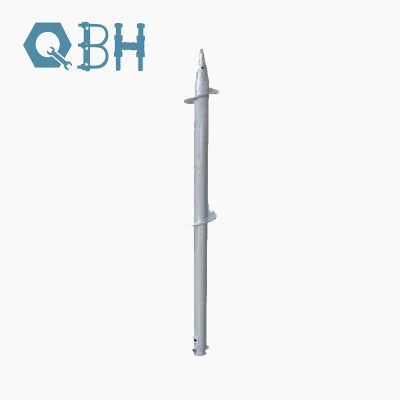 Ground Screw Q235 Ground Bracket Rack Mounting for PV Photovoltaic Panel Solar Power Energy System Screw Pile with Round Plate
