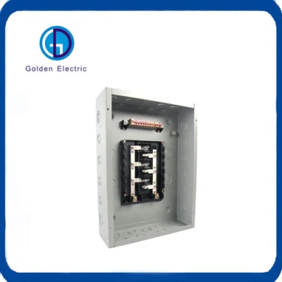 Single Phase Flush Mount Type 8way 12way Metal Distribution Board Load Center Electrical Metal Circuit Breaker Boxes
