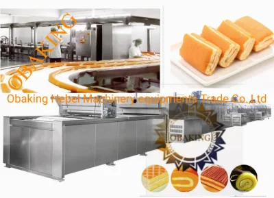 Commerical Cake Bakery Equipment Swiss Rolls/Cheesecake/Fruit Cakes Bar Cake Industrial Production Line with Cutter Aerated Mixer 1000liter