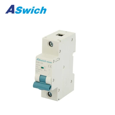 Aswich 63A Single Pole Typeb Typec Electric Trip Main Breaker Switch DC Breaker MCB Miniature Circuit Breaker