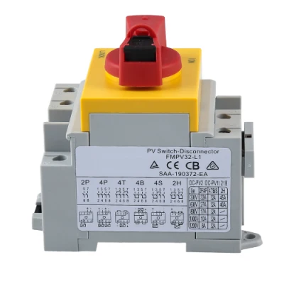 Electric DC Solar IP66 Waterproof Isolator Switches PV Disconnect Switch