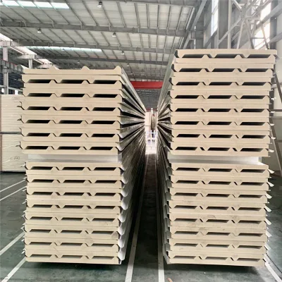 Decorative Thermal Insulation Soundproof EPS/Polystyrene/PU/Polyurethane/Rockwool Fireproof Sandwich Panel Board for Building Materials