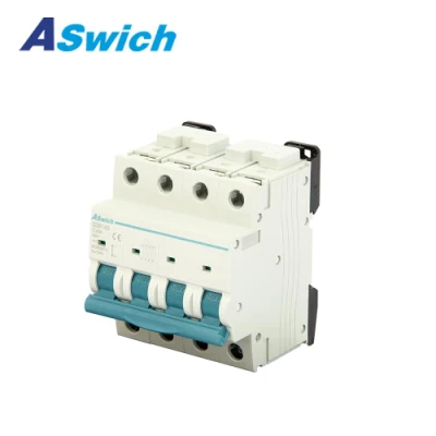 Aswich 80A 100A 125A 250A DC MCB DC Mini Circuit Breaker Miniature Circuit Breaker 1p 2p ICU 10ka