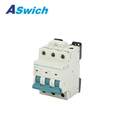 Aswich 80A 100A 125A 250A DC MCB DC Mini Circuit Breaker Miniature Circuit Breaker 1p 2p ICU 10ka