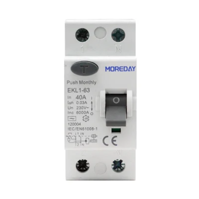 Type a Curve B RCBO 16A 10ka 10mA 2p 1p+N 32A 30mA SAA Electro-Magnetic Circuit Breaker