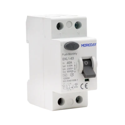 Type a Curve B RCBO 16A 10ka 10mA 2p 1p+N 32A 30mA SAA Electro-Magnetic Circuit Breaker