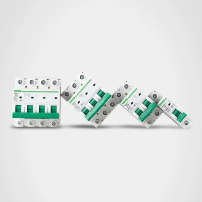 Sg65-63 MCB Circuit Breaker C65 ISO 9001 Manufacturer CE CB Test Report
