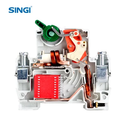Sg65-63 MCB Circuit Breaker C65 ISO 9001 Manufacturer CE CB Test Report