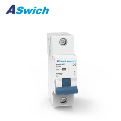 Aswich 63A Single Pole Typeb Typec Electric Trip Main Breaker Switch DC Breaker MCB Miniature Circuit Breaker
