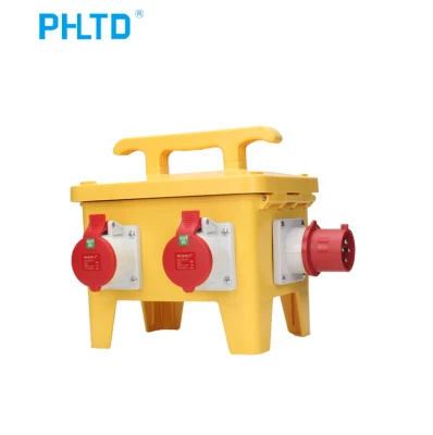 Portable Socket Distribution Box Manufacturers &amp; Suppliers Socket Box 32A3p Distribution Board Industrial Plugs and Sockets